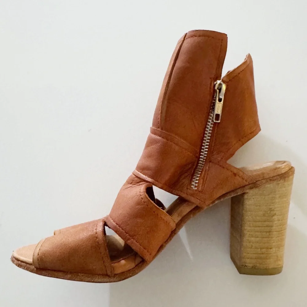 Free People Effie Leather Heeled Sandals